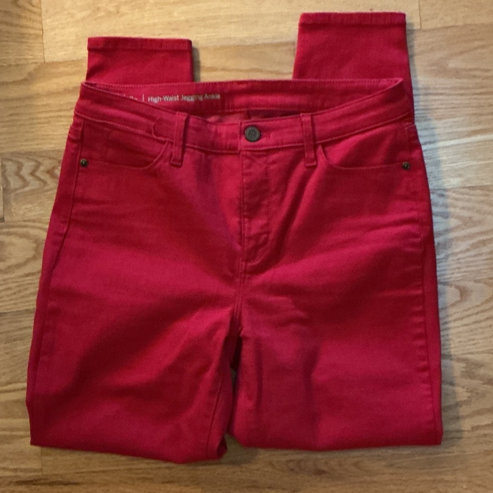 Talbots Red Women's High Waist Jegging Ankle
